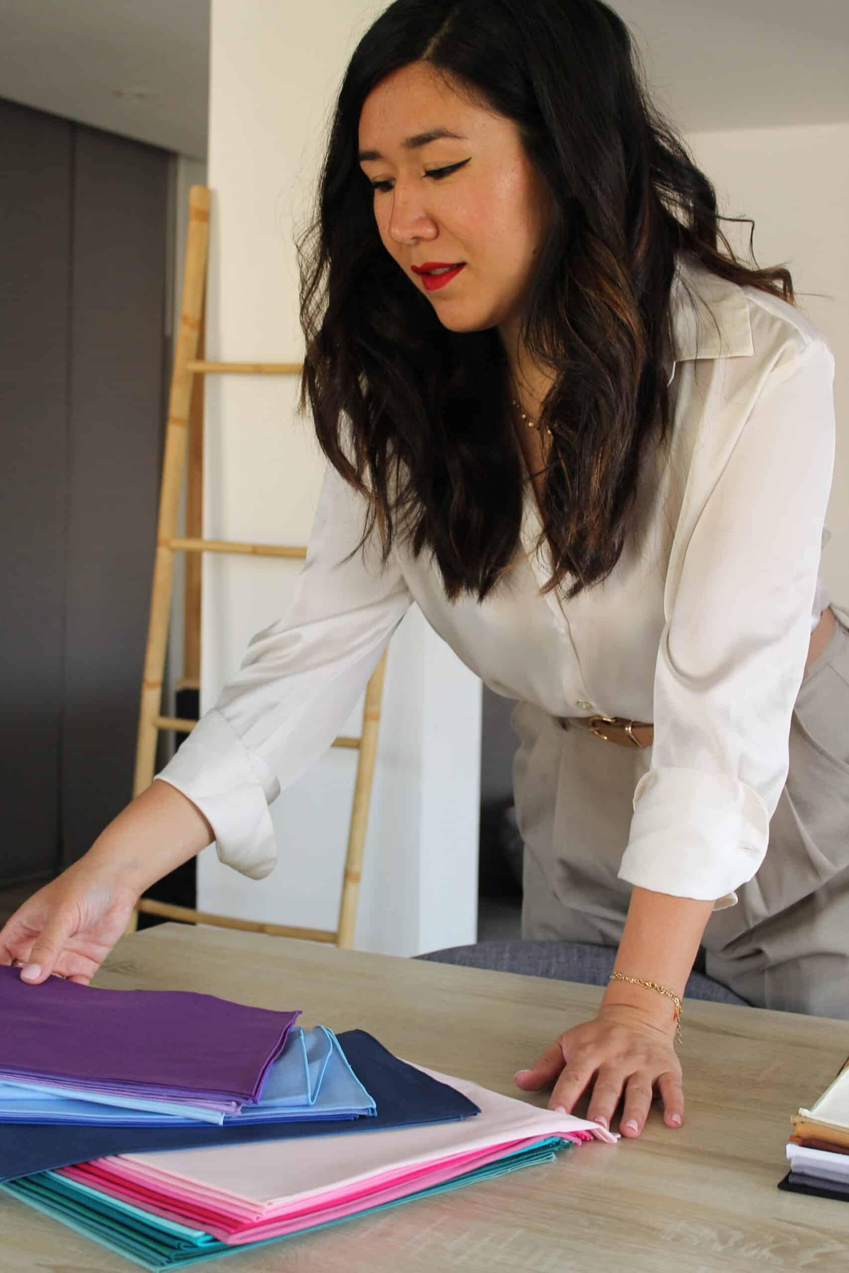 Charlène lors d'une séance de colorimétrie à Nice